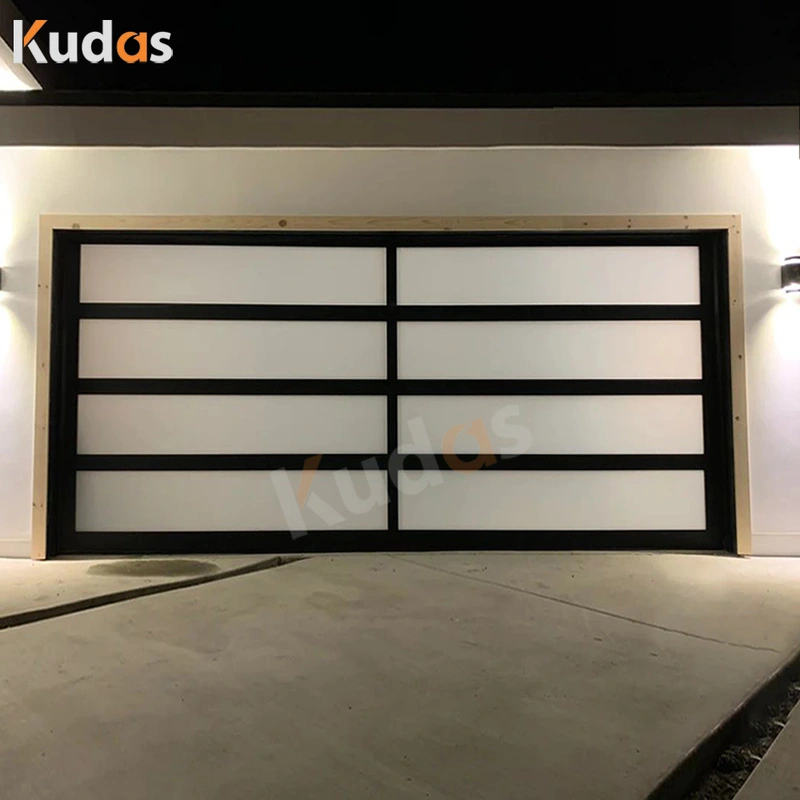 High Quality Automatic Sectional Steel Garage Door with Glass