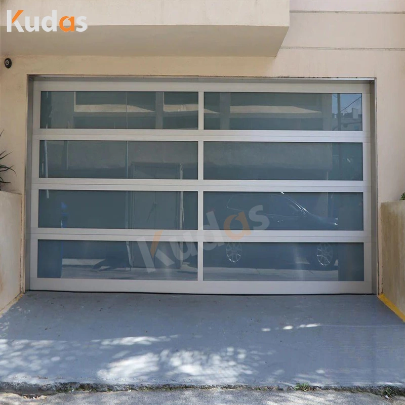 Aluminum Proof Roller Garage Insulated Glass High Speed Silent Door