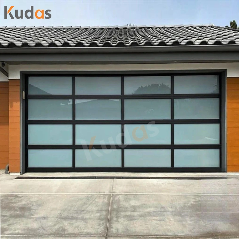 Residential Insulated Electric Sectional Overhead Flush Steel Garage Doors