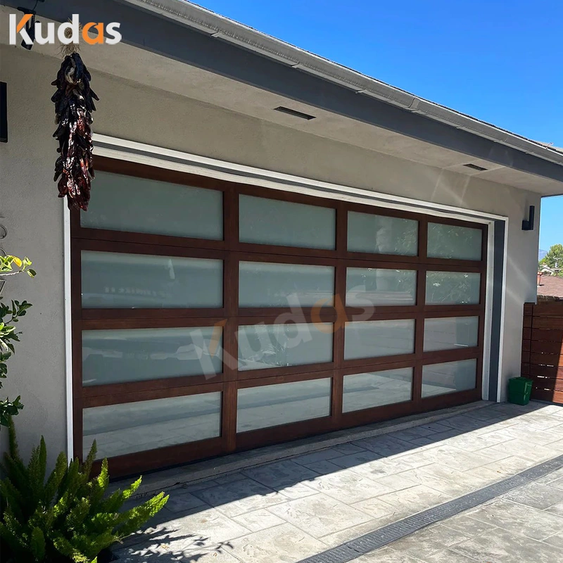 Aluminum Glass Door Anti-Theft Rainproof Anti-Rusting Garage Door