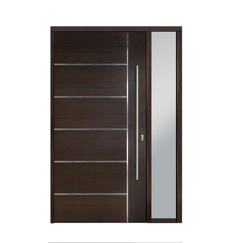 الباب الأمامي لدخول الألواح الخشبية المصنوعة من الألومنيوم الخارجي للفيلا