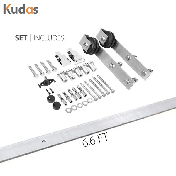 Single Sliding Door Single Bracket Rail Roller Hanger Pulley Barn Door