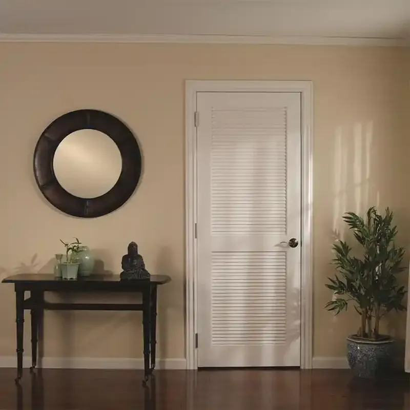 باب داخلي فاخر من Kudas مصنوع من الخشب الصلب الحديث وباب PVC WPC