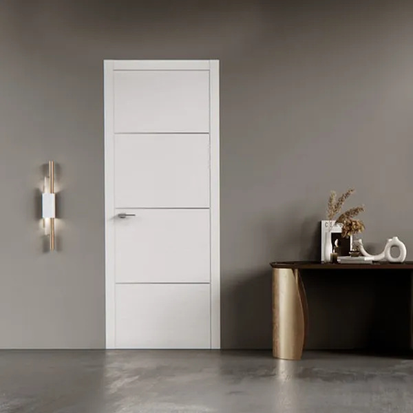 أحدث تصميم حديث لباب الفندق الخشبي من الميلامين باب الغرفة الداخلية