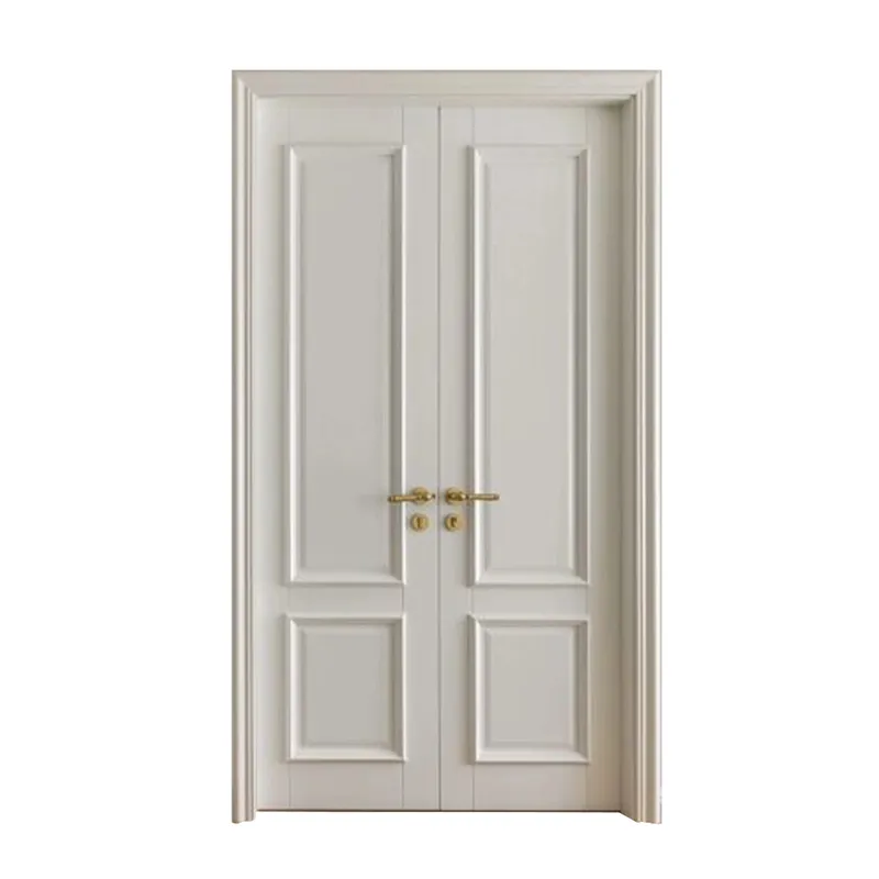 باب فندق أمريكي بتصميم بسيط من الميلامين الخشبي باب خشبي داخلي