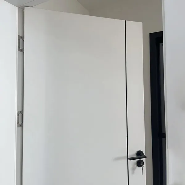 أبواب داخلية من الخشب المركب بتصميمات mdf باب غرفة خشبي صلب