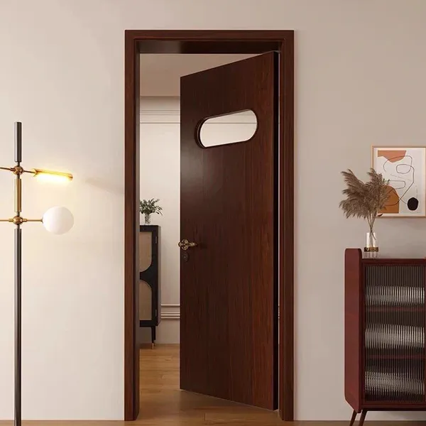 باب مصنع mdf باب ميلامين صلب أبواب داخلية خشبية عازلة للصوت