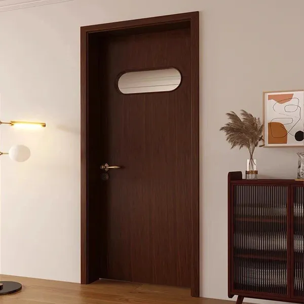 باب مصنع mdf باب ميلامين صلب أبواب داخلية خشبية عازلة للصوت
