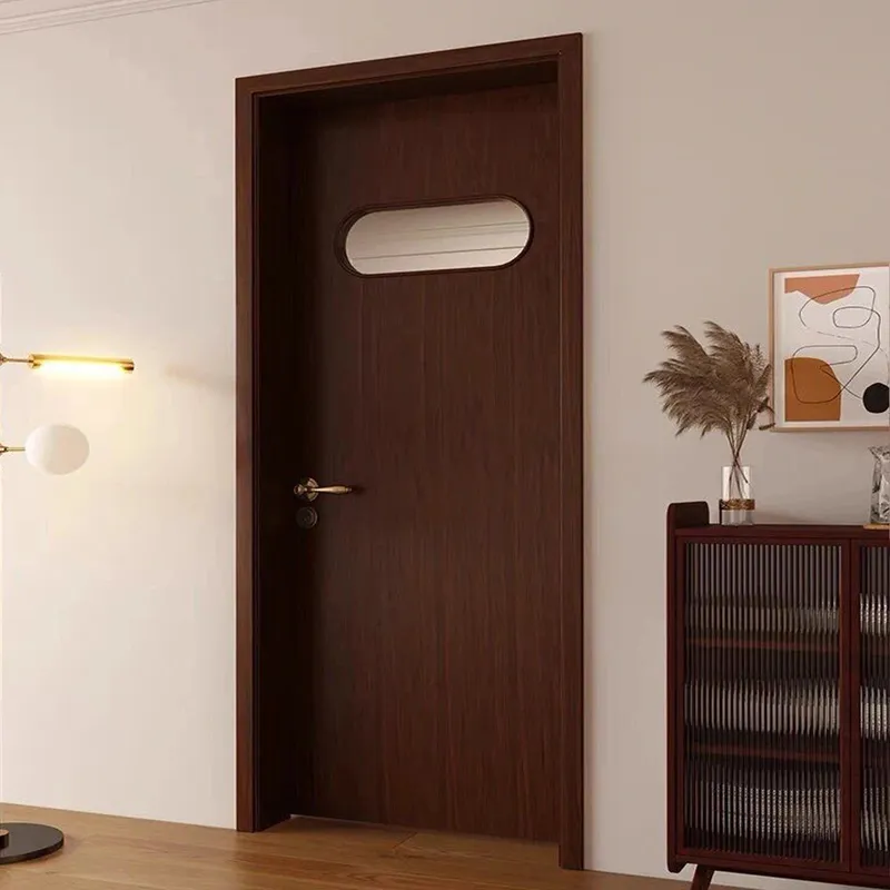 باب مصنع mdf باب ميلامين صلب أبواب داخلية خشبية عازلة للصوت