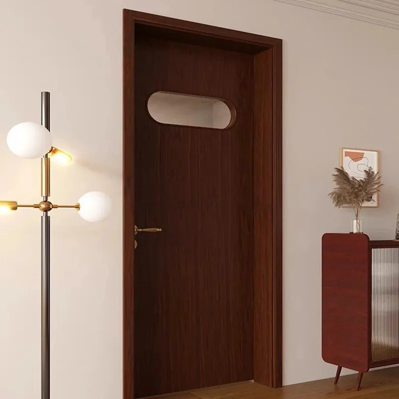 باب مصنع mdf باب ميلامين صلب أبواب داخلية خشبية عازلة للصوت