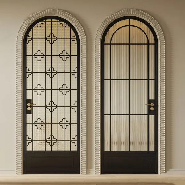 House Interior Internal Wood Doors Glass Glass Door for shop