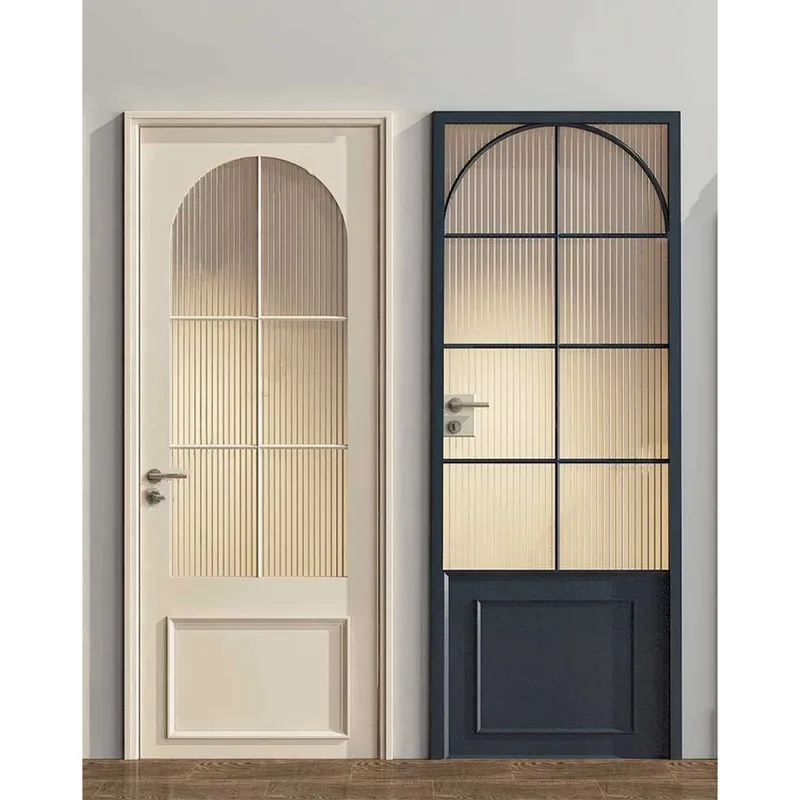House Interior Internal Wood Doors Glass Glass Door for shop