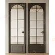 Solid Wood Doors Teak Wooden Main Double Door Designs with Decorative Glass