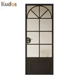 Solid Wood Doors Teak Wooden Main Double Door Designs with Decorative Glass