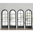3 Panel Glass Patio Exterior Security Narrow Frame Sliding Doors for Villa