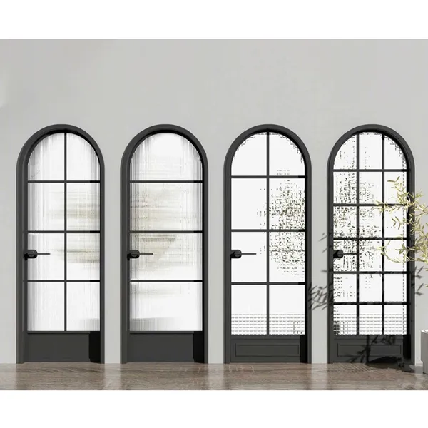 3 Panel Glass Patio Exterior Security Narrow Frame Sliding Doors for Villa