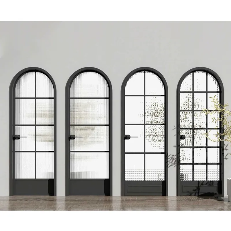 3 Panel Glass Patio Exterior Security Narrow Frame Sliding Doors for Villa