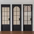 3 Panel Glass Patio Exterior Security Narrow Frame Sliding Doors for Villa