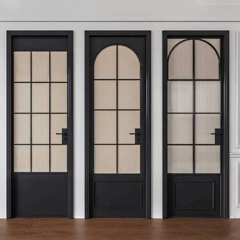 3 Panel Glass Patio Exterior Security Narrow Frame Sliding Doors for Villa