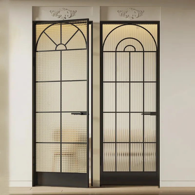 3 Panel Glass Patio Exterior Security Narrow Frame Sliding Doors for Villa