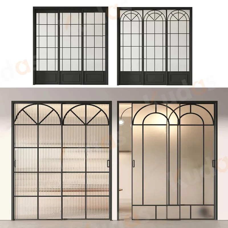 Exterior Interior Main Security Aluminium Steel French Single Double Door