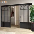 Commercial UPVC Exterior Double Casement Residential Swing Patio Door
