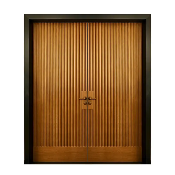 باب داخلي من خشب mdf لغرفة المنزل من سلسلة دافق بقشرة خشبية من خشب mdf