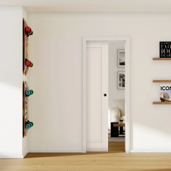 Exterior Interior Composite Wood Security Doors For Bedroom