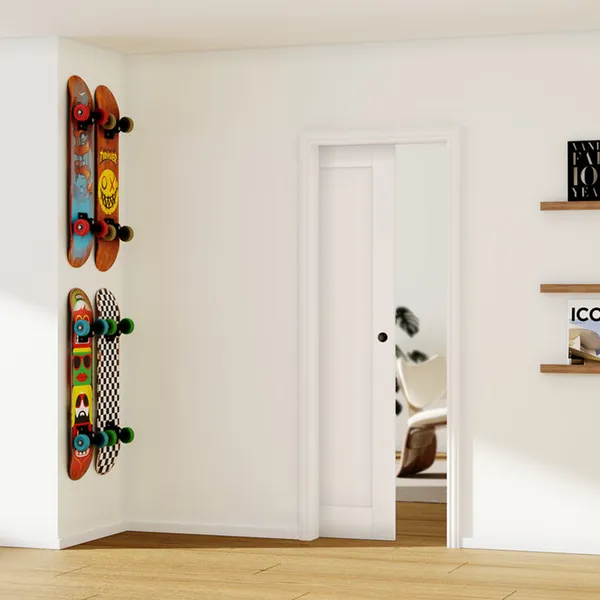 Exterior Interior Composite Wood Security Doors For Bedroom