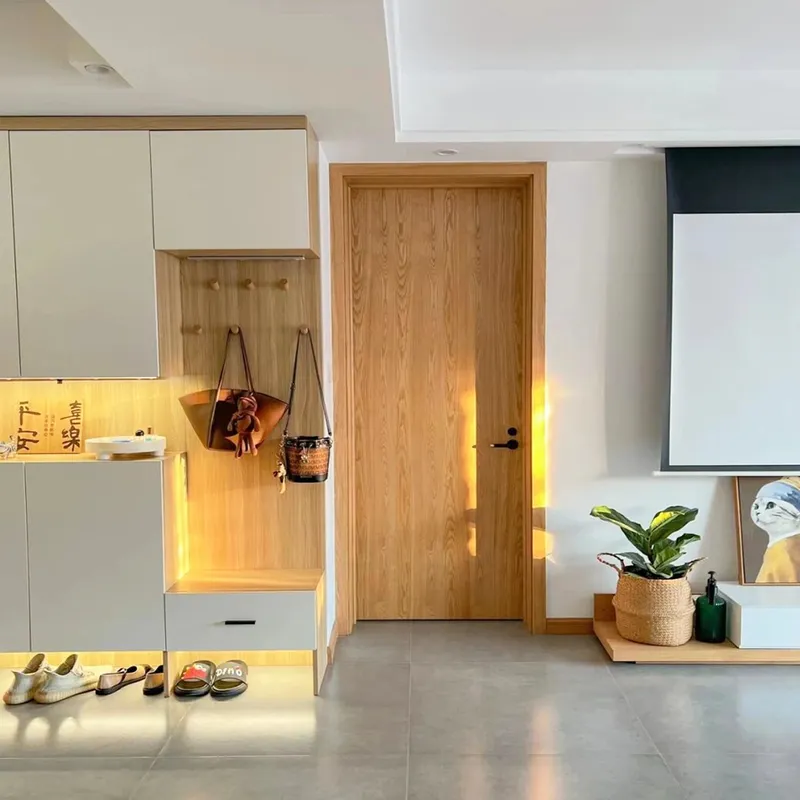 أبواب داخلية مقاومة للحريق، باب شاكر خشبي داخلي متين