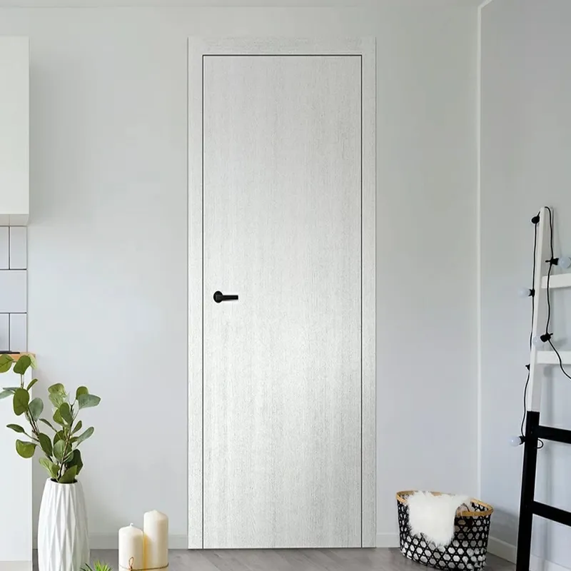 أبواب داخلية من الخشب المركب من Kudas، باب غرفة خشبي ذو قلب صلب MDF