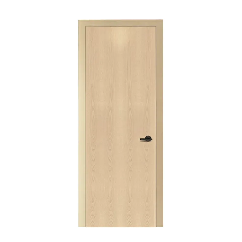 باب داخلي خشبي متين للمنزل مع معالجة سطحية للطلاء