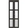 Four Glass Panel Wood Aluminum Sliding Bifold Door for Construction