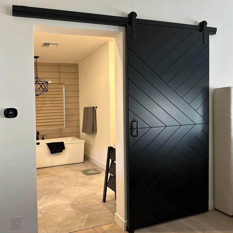 Interior Sliding Mirror Black Door Design Sliding Barn Door Hardware