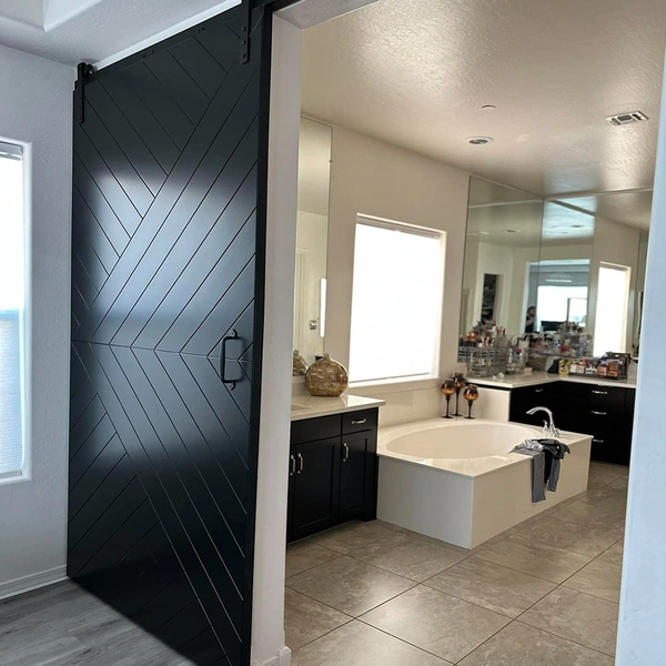 Interior Sliding Mirror Black Door Design Sliding Barn Door Hardware