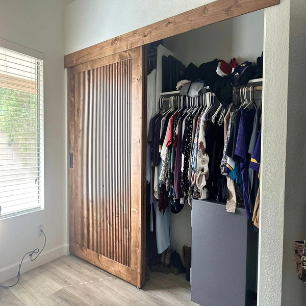 Kudas Modern House Office Interior Room Barn Wooden Door Design