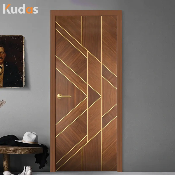 مركب داخلي صلب مركب داخل باب الغرفة من خشب الجوز