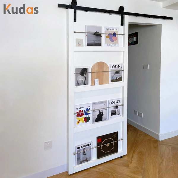Kudas Interior Composite Doors Sets Bookshelf Sliding Door House Barn Door