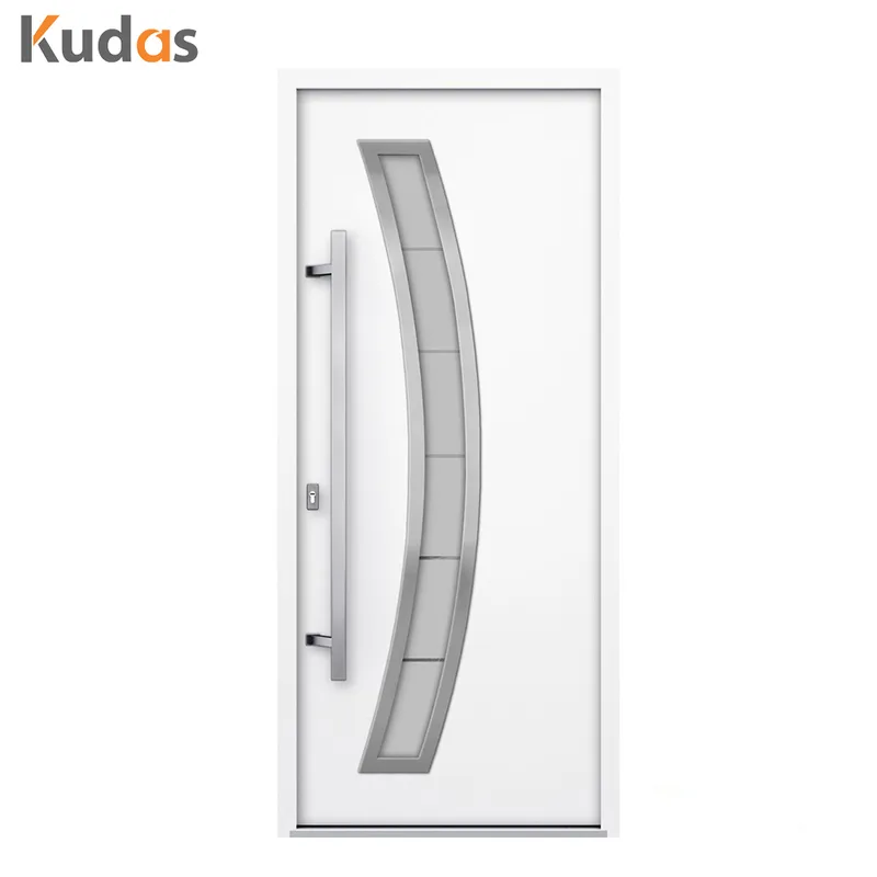 Exterior Main Entrance Front Armoured Bulletproof Steel Metal Pivot Door