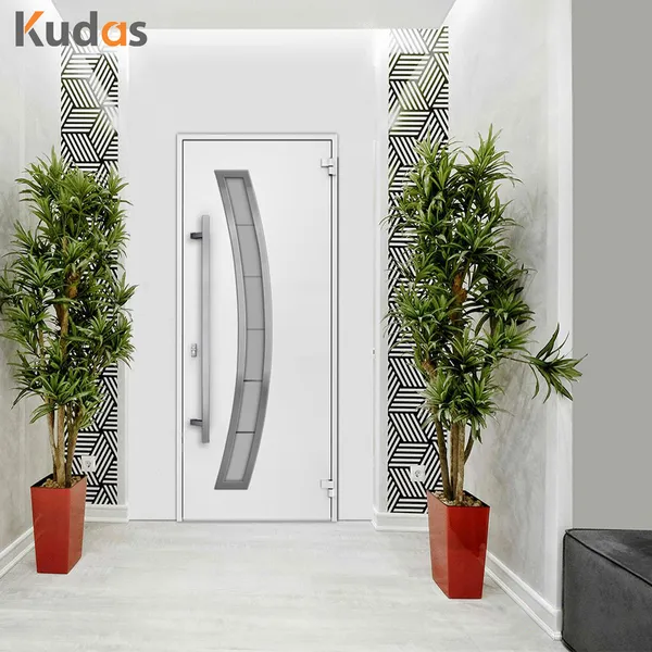 Exterior Main Entrance Front Armoured Bulletproof Steel Metal Pivot Door