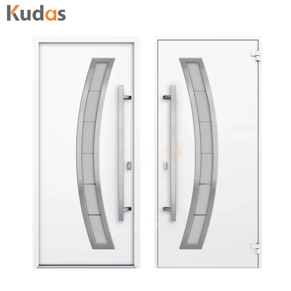 Exterior Main Entrance Front Armoured Bulletproof Steel Metal Pivot Door