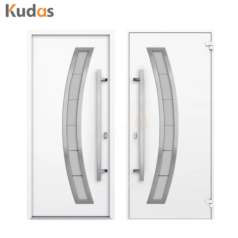 Exterior Main Entrance Front Armoured Bulletproof Steel Metal Pivot Door