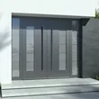 Kudas Luxury Steel Metal Glass Doors Exterior Entrance Door 