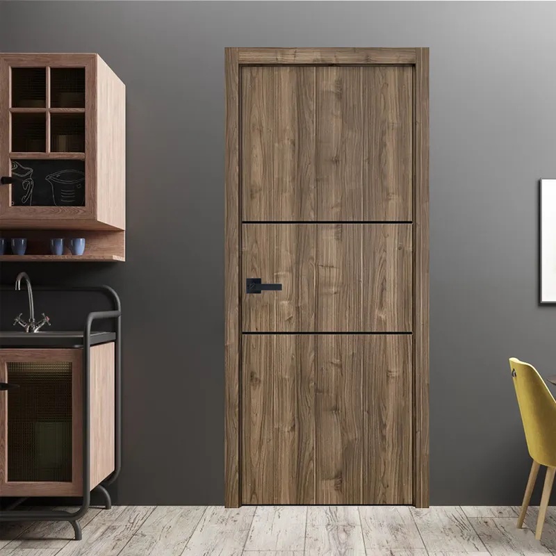 تركيا مطبخ حمام باب خشبي متين داخلي من الخشب الصلب wpc