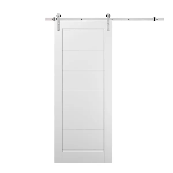 باب الحظيرة المنزلق الداخلي - باب الحظيرة المنزلق mdf مع الأجهزة