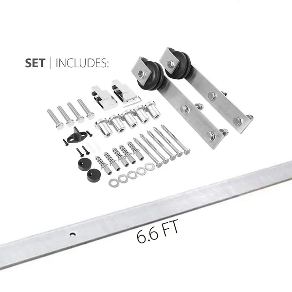 باب الحظيرة المنزلق الداخلي - باب الحظيرة المنزلق mdf مع الأجهزة