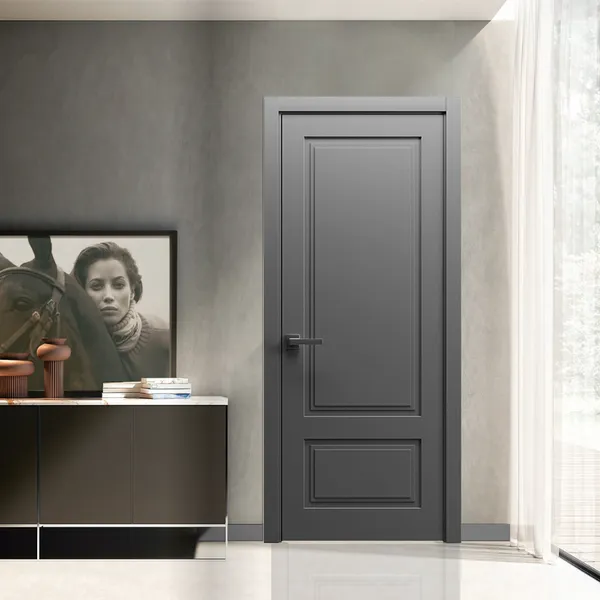 باب داخلي خشبي متأرجح من الزجاج الداخلي للغرفة مخصص