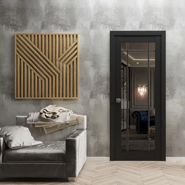 باب من الألومنيوم مصنوع من الزجاج المقسى والعزل الحراري المنخفض