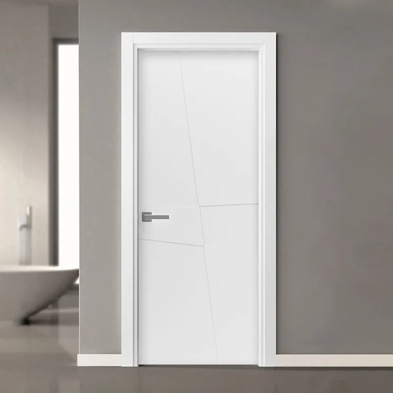 مدخل الغرفة الداخلي mdf PVC الخشبي الخشبي الزجاجي باب الخشب الصلب