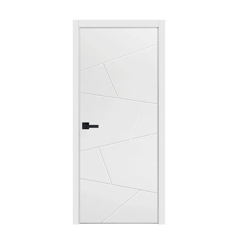 باب خشبي مصفح خشب إم دي إف باب دخول داخلي للغرفة